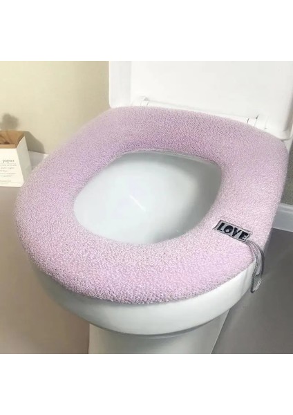 No.8 Tarzı Klozet Kapağı Katı Basit O-Şeklinde Yıkanabilir Kış Sıcak Banyo Popüler Günlük Temel Ev Sıcak Satış Ev Closestool Yeni (Yurt Dışından)