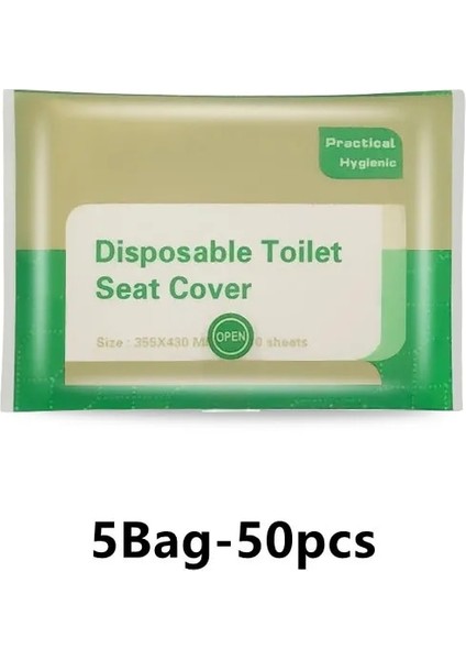 5 Torba-E Tarzı Tek Kullanımlık Klozet Kapağı 100% Su Geçirmez Güvenlik Seyahat Aksesuarları Mat Seyahat Kamp Banyo Için Taşınabilir Yastık Kağıt (Yurt Dışından)