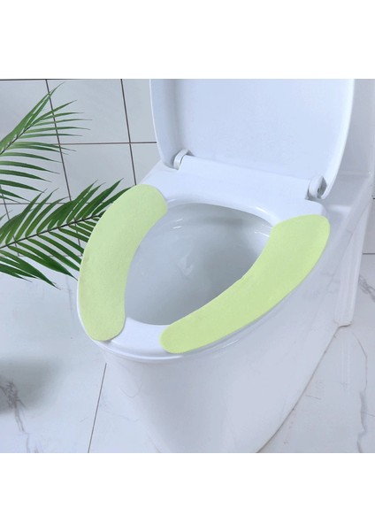 F Tarzı Evrensel Klozet Kapağı Örme Tuvalet Etiket Su Geçirmez Klozet Minderi Yıkanabilir Banyo Isıtıcı Tuvalet Kapağı Yastığı (Yurt Dışından)