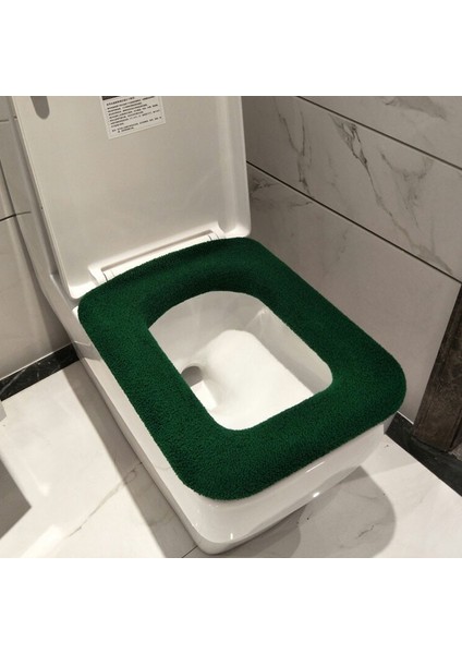 Bir Stil Banyo Kare Klozet Kapağı Kış Yıkanabilir Isıtıcı Mat Tuvalet Kapağı Yastık Kapak Pedi Ev Dekor Klozet Kapağı (Yurt Dışından)