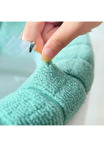 Mavi Stil Kış Sıcak Klozet Kapağı Mat Banyo Tuvalet Pedi Yastık Saplı Kalın Yumuşak Yıkanabilir Closestool Isıtıcı Aksesuarları (Yurt Dışından) fırsatları