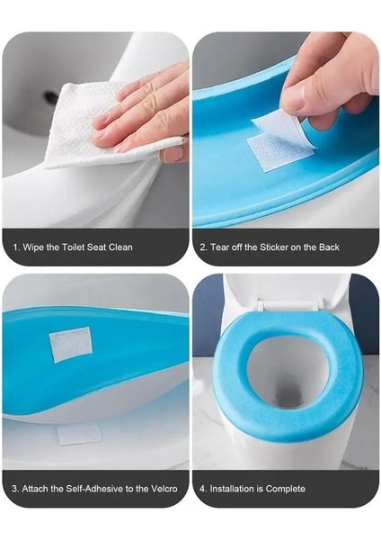 Yeşil Stil Klozet Kapağı Yumuşak Kalın Klozet Kapakları Banyo Yıkanabilir Sıcak Klozet Minderi Taşınabilir Banyo Aksesuarları (Yurt Dışından) fiyatları