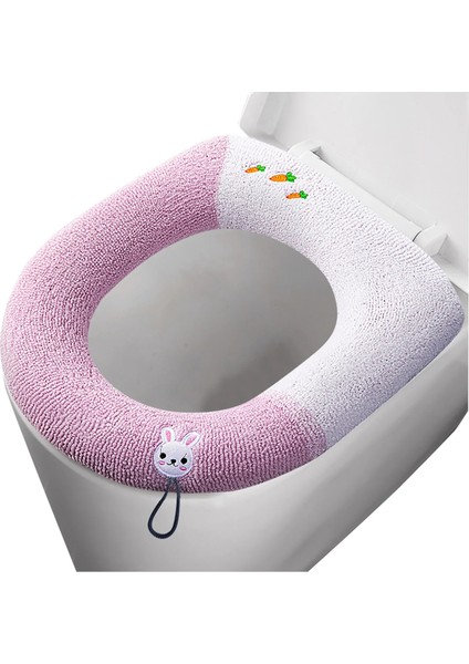 B Tarzı Banyo Koruyucu Kapak Tuvalet Yumuşak Isıtıcı Tam Şekilli Klozet Minderi Sıcak Ped Su Geçirmez Wc Mat Banyo Ürünleri Kapağı (Yurt Dışından)