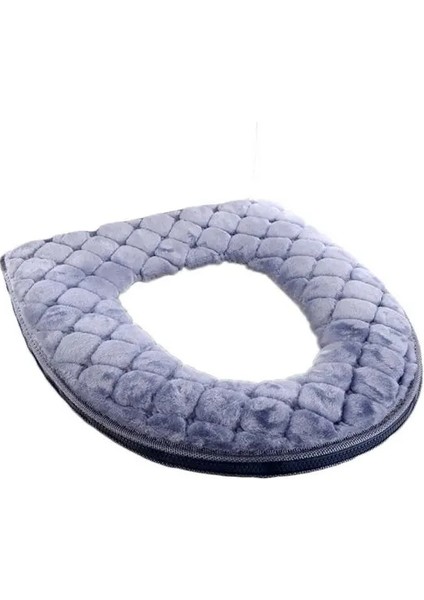 kırmızı stil Tuvalet Kapağı Peluş Tuvalet Kapağı Ev Su Geçirmez Evrensel Model Tuvalet Halkası Yıkanabilir Fermuar Banyo Paspas Dekoratif Klozet (Yurt Dışından) fırsatları