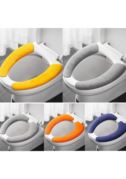 Yeşil Stil Evrensel Klozet Kapağı Yumuşak Wc Macunu Tuvalet Yapışkan Koltuk Pedi Yıkanabilir Banyo Isıtıcı Koltuk Çıtası Ped Yastık Düz Renk (Yurt Dışından) modelleri