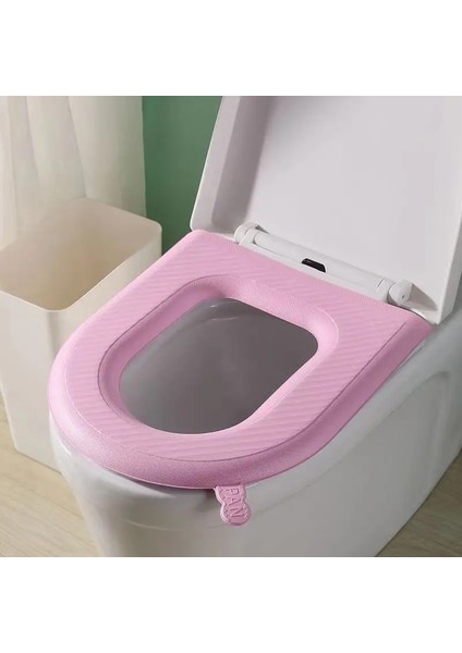 Pembe Tarzı Ev Banyo Klozet Dört Mevsim Evrensel Klozet Klozet Kapağı Eva Su Geçirmez Çabuk Kuruyan Klozet Minderi (Yurt Dışından)