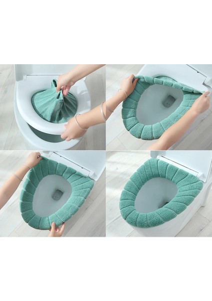Bej Tarzı Banyo Klozet Kapağı Yumuşak Isıtıcı Yıkanabilir Mat Kapak Ped Minder Koltuk Kılıfı Tuvalet Çıtası Aksesuarları Banyo Ev 2023 (Yurt Dışından) fırsatları