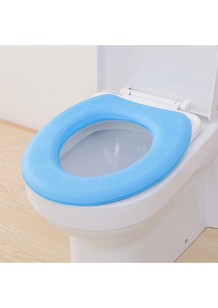 Yeşil Stil Eva Su Geçirmez Yumuşak Tuvalet Kapağı Koltuk Çıtası Banyo Closestool Koruyucu Banyo Aksesuarları Yeniden Kullanılabilir Klozet Kapağı Mat (Yurt Dışından) fırsatları