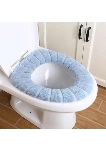 YZ64-BEJ Tarzı Klozet Kapağı Sıcak Yumuşak Akrilik Yıkanabilir Mat Ev Dekor Closestool Kılıfı Tuvalet Çıtası Aksesuarları Banyo (Yurt Dışından)