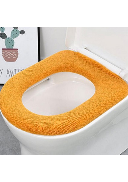 Mor Tarzı Yumuşak Tuvalet Paspası Ped Koltuk Minderi Klozet Kapağı Ev Örme Tuvalet Kapağı Yastık Banyo Aksesuarları Rahat Kış (Yurt Dışından) fiyatları