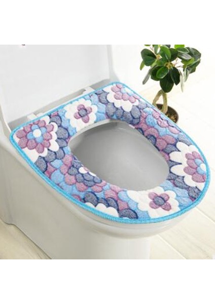 Pembe Tarzı Yumuşak ve Rahat Flanel Baskılı Klozet Yıkanabilir Klozet Kapağı Üst Kapak Pedi Banyo Dekorasyonu Için Tuvalet (Yurt Dışından) fırsatları