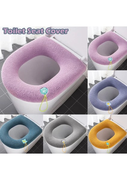 Mavi Stil Banyo Isıtıcı Evrensel Klozet Minderi Kalınlaşmış Tuvalet Kapağı Örme Klozet Minderi Yıkanabilir Ev Klozet Kapağı (Yurt Dışından) fiyatları