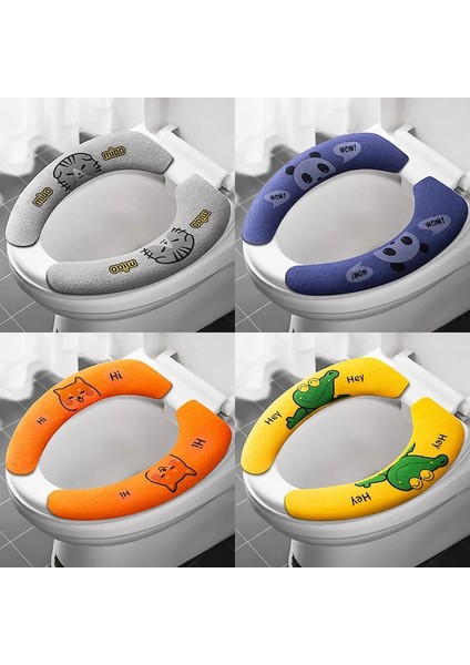 Sarı Tarzı Evrensel Klozet Kapağı Karikatür Tuvalet Etiket Sıcak Yumuşak Yıkanabilir Banyo Closestool Koruyucu Banyo Aksesuarları (Yurt Dışından) modelleri