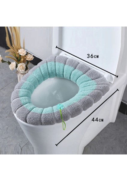 Mtd-G1 Stili Evrensel Klozet Kapağı Sıcak Tutmak Closestool Mat Ev ve Konfor O-Şekilli Dekor Klozet Kapağıyastık Kapak Aksesuarları (Yurt Dışından)