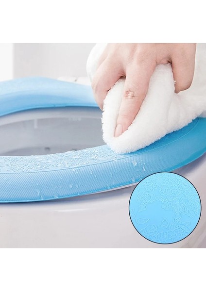 Mor-U Tarzı Kalın Klozet Kapağı Kesilebilir Klozet Banyo Aksesuarları ile Her Mevsim Eva Yapışkanlı Su Geçirmez Klozet Kapağı (Yurt Dışından) fırsatları