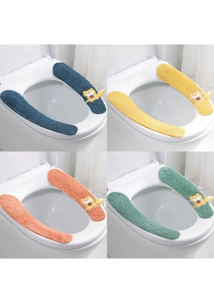 No.10 Stili Evrensel Klozet Kapağı Yumuşak Karikatür Wc Macunu Tuvalet Yapışkan Koltuk Pedi Yıkanabilir Banyo Isıtıcı Koltuk Çıtası Ped Yastık (Yurt Dışından) modelleri