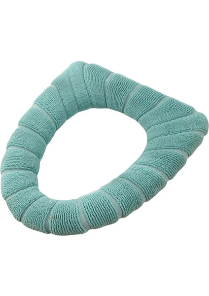 Yeşil Stil 1 Adet Banyo Klozet Kulplu Closestool Yıkanabilir Yumuşak Kış Isıtıcı Mat Ped Yastık O-Şekilli Klozet Bide Kapakları (Yurt Dışından)