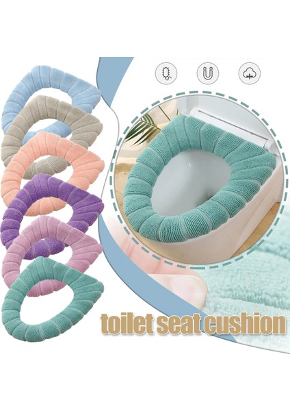 Yeşil Stil 1 Adet Banyo Klozet Kulplu Closestool Yıkanabilir Yumuşak Kış Isıtıcı Mat Ped Yastık O-Şekilli Klozet Bide Kapakları (Yurt Dışından) modelleri