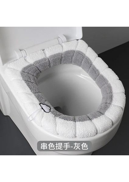 No.1 Stili Banyo Klozet Kapağı Evrensel Peluş Tuvalet Minderi Ev Sıcak Yumuşak Kalınlaşmak Klozet Kapağı Isıtıcı Closestool Mat (Yurt Dışından)