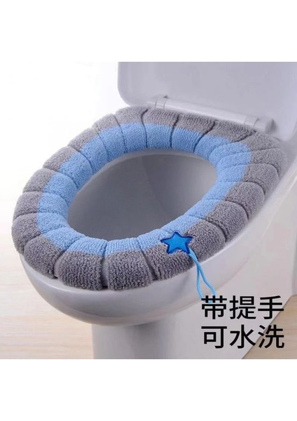 No.8 Tarzı Kış Sıcak Klozet Kapağı Mat Banyo Tuvalet Kolu Ped Yastık Kalın Yumuşak Yıkanabilir Closestool Isıtıcı Aksesuarları (Yurt Dışından)