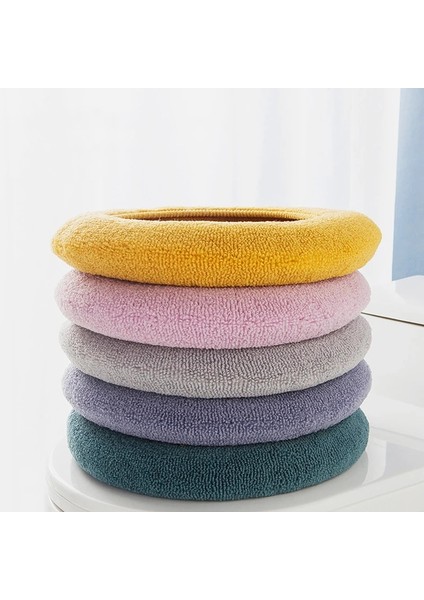 Gn1 Stili Kış Sıcak Klozet Kapağı Closestool Mat Saf Renk O-Şekilli Bide Örtüsü Soğuk Günde Sıcak Tutar (Yurt Dışından) modelleri