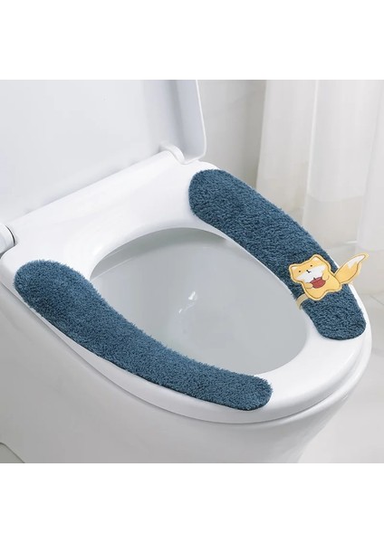 No.6 Stili Wc Karikatür Macun Tuvalet Yapışkan Koltuk Pedi Yıkanabilir Banyo Isıtıcı Koltuk Çıtası Ped Yastık Evrensel Klozet Kapağı Yumuşak (Yurt Dışından)