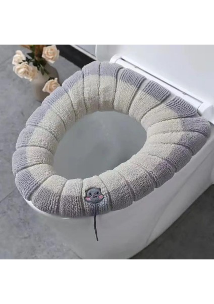 No.9 Stili Klozet Minderi Yumuşak Doku Sıcak Tutmak Kumaş Tuvalet Çıtası Evrensel Elastik Kapaklı Koltuk Pedi Banyo Malzemeleri (Yurt Dışından) fiyatları