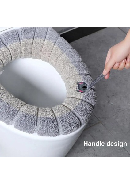 No.9 Stili Klozet Minderi Yumuşak Doku Sıcak Tutmak Kumaş Tuvalet Çıtası Evrensel Elastik Kapaklı Koltuk Pedi Banyo Malzemeleri (Yurt Dışından) modelleri