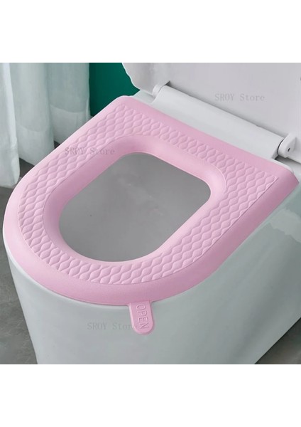 Yeşil Tarzı Su Geçirmez Klozet Minderi Yıkanabilir Etiket Köpük Tuvalet Kapağı Silikon Dört Mevsim Ev Banyo Aksesuarları (Yurt Dışından) modelleri