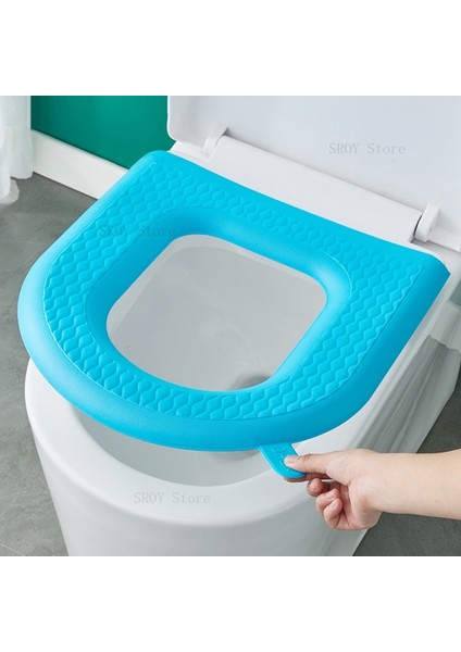 Yeşil Tarzı Su Geçirmez Klozet Minderi Yıkanabilir Etiket Köpük Tuvalet Kapağı Silikon Dört Mevsim Ev Banyo Aksesuarları (Yurt Dışından) indirimleri