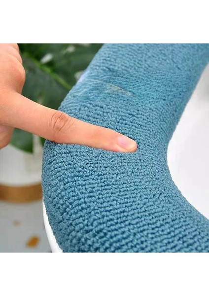Sap-Cyan Stili Klozet Kapağı Mat Kış Sıcak Yumuşak Yıkanabilir Closestool Mat Evrensel Ev Dekor Örgü Klozet Banyo Aksesuarları (Yurt Dışından) fırsatları
