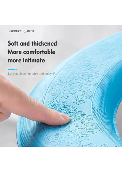 C Tarzı cm Yumuşak Silikon Klozet Kapağı Banyo O-Şeklinde Su Geçirmez Köpük Tuvalet Pedleri Yıkanabilir Çabuk Kuruyan Ev Wc Tuvalet Mat (Yurt Dışından) fırsatları