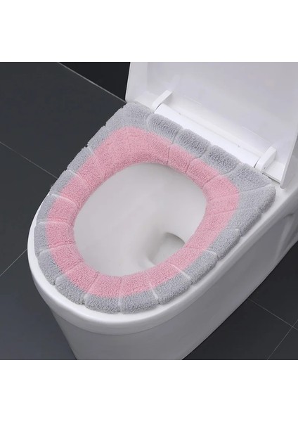 B Tarzı Klozet Kapağı Rahat Örgü Banyo Yıkanabilir Closestool Standart Kabak Desen Yumuşak Yastık Klozet Kapağı Koltuk (Yurt Dışından) fiyatları