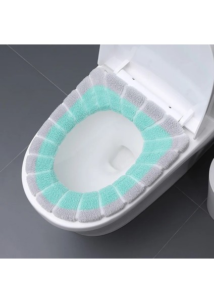 B Tarzı Klozet Kapağı Rahat Örgü Banyo Yıkanabilir Closestool Standart Kabak Desen Yumuşak Yastık Klozet Kapağı Koltuk (Yurt Dışından) modelleri