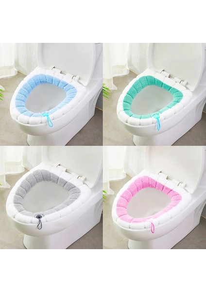 Pembe Tarzı Sıcak Satış Banyo Yıkanabilir Klozet Kış Sıcak Peluş Tuvalet Pedleri Elastik Klozet Sıcak ve Rahat Klozet Kapakları (Yurt Dışından) modelleri