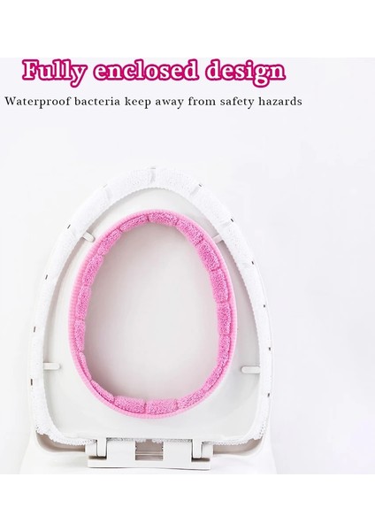 Pembe Tarzı Sıcak Satış Banyo Yıkanabilir Klozet Kış Sıcak Peluş Tuvalet Pedleri Elastik Klozet Sıcak ve Rahat Klozet Kapakları (Yurt Dışından) fırsatları