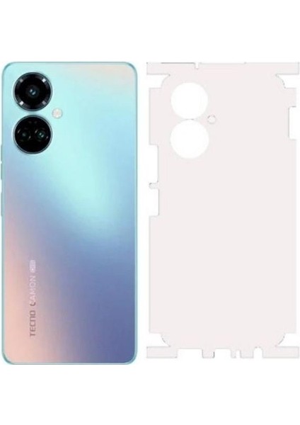 ECR MOBILE Tecno Camon 19 Pro İle Uyumlu Mat Arka Kaplama