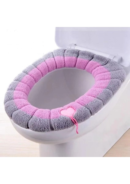 No.3 Tarzı Kış Sıcak Klozet Kapağı Mat Banyo Tuvalet Pedi Yastık Saplı Kalın Yumuşak Yıkanabilir Closestool Isıtıcı Aksesuarları (Yurt Dışından) indirimleri