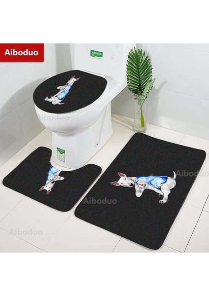 Bordo Tarzı Ingiliz Bull Terrier Paspas Halı Kaymaz Zemin Dekorasyon Banyo Mutfak Balkon Koridor Kaymaz Mat Et Ev (Yurt Dışından) fırsatları