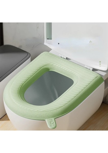 Mavi Stil Yumuşak Köpük Tuvalet Paspas Ev Halka Silikon Koltuk Örtüsü Su Geçirmez Yıkanabilir Tuvaletler Aksesuarları Dört Mevsim Evrensel (Yurt Dışından) fiyatları