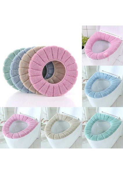 Kırmızı Stil 30 cm Kalınlaşmış Klozet Kapağı Closestool Mat Klozet Kılıfı Yıkanabilir Rahat Pedler Tuvalet Tuvalet Banyo Aksesuarı (Yurt Dışından) modelleri