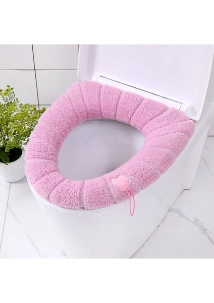 Kırmızı Stil 30 cm Kalınlaşmış Klozet Kapağı Closestool Mat Klozet Kılıfı Yıkanabilir Rahat Pedler Tuvalet Tuvalet Banyo Aksesuarı (Yurt Dışından) fırsatları