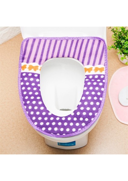 Kırmızı Stil 1 Adet Moda Klozet Kapağı Isıtıcı Polar Kalın Yumuşak Rahat Bebek Lazımlık Koltukları Kılıfı Palto Tuvalet Çantası Banyo Aksesuarı (Yurt Dışından) modelleri