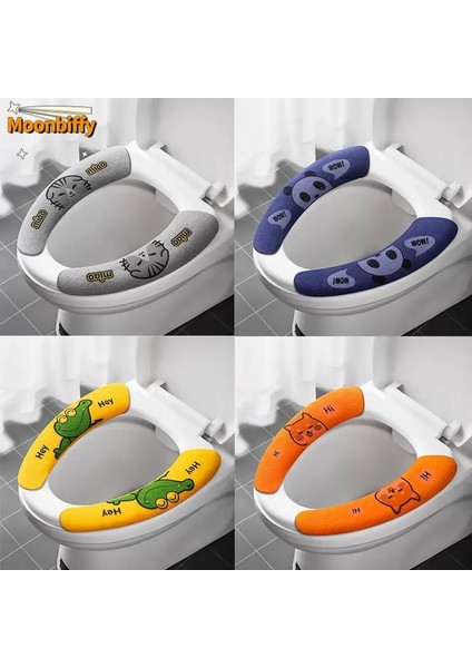 Büyüt-Turuncu Tarzı Evrensel Klozet Kapağı Yumuşak Karikatür Wc Macunu Tuvalet Yapışkan Koltuk Pedi Yıkanabilir Banyo Isıtıcı Koltuk Çıtası Ped Yastık (Yurt Dışından) fiyatları