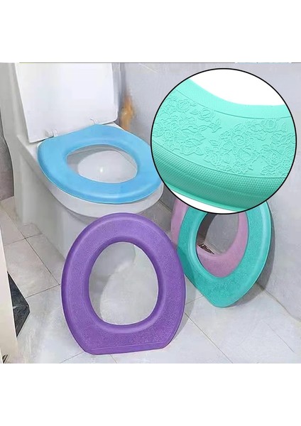 Lavanta Tarzı Köpük Eva Su Geçirmez Palto Klozet Kapağı Hızlı Kuru Güneş Içermeyen Tuvalet Minderi Tuvalet Banyo Halısı Tüm Sezon Yumuşak Ped (Yurt Dışından) fiyatları
