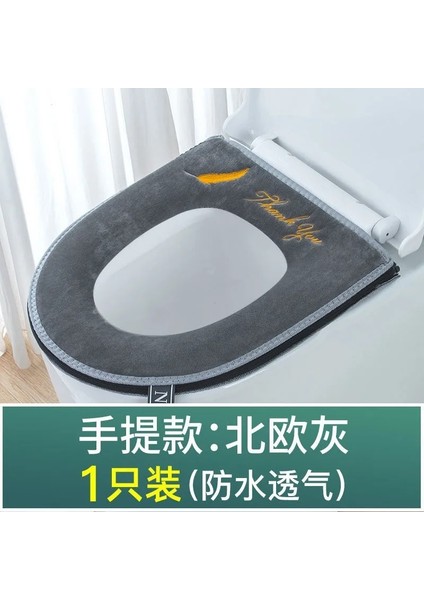 Netredpeluşzipperfea Tarzı Ev Sonbahar ve Kış Peluş Tarzı, Büyük ve Kalınlaşmış Klozet Minderi, Tuvalet Kapağı Minderi, Tüm Sezon Tuvalet Kapağı, (Yurt Dışından)