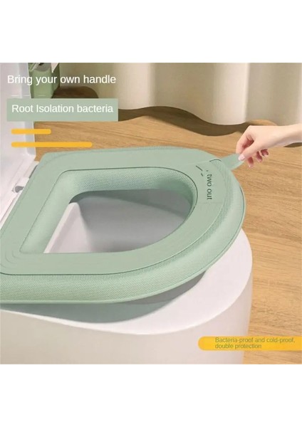 Gri Tarzı Kalınlaşmış Kolu Kış Yıkanabilir Closestool Mat Yumuşak Yüksek Elastik Kafaları Banyo Klozet Koltuk Minderi Banyo Aksesuarları Peluş (Yurt Dışından) modelleri