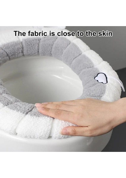 Pembe Tarzı Klozet Minderi Süper Yumuşak Yıkanabilir Cilt Dostu Solmayan Nefes Alabilir Sıcak Banyo Kalınlaşmış Kaymaz Klozet Pedi (Yurt Dışından) indirimleri
