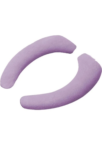 Mor Tarzı 2 Parça Ev Tuvalet Koltuk Pedi Banyo Yapışkan Düz Renk Macunu Yetişkin Peluş Kalın Yastık Evrensel Kapak (Yurt Dışından)