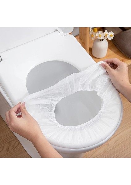 10 Adet Tarzı Biyobozunur Tek Kullanımlık Klozet Kapağı Wc Tuvalet Paspas Seyahat Kamp Otel Banyo Aksesuarları Tuvalet Kağıdı Pedleri (Yurt Dışından)